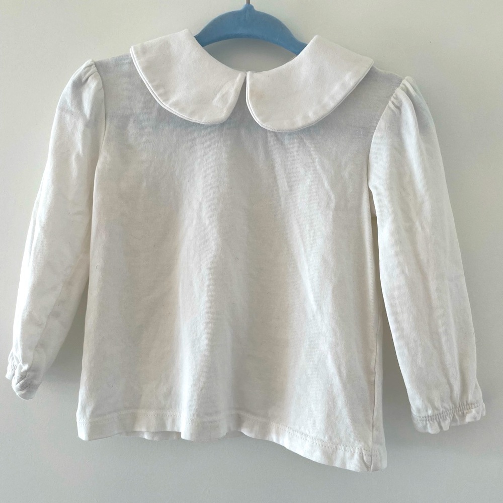 Dotty Dungarees Long Sleeve Peter Pan T-Shirt (6-12 Months)